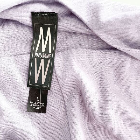 MarlaWynne Women Midi Dress Sleeveless Flared Purple Large - Picture 7 of 7